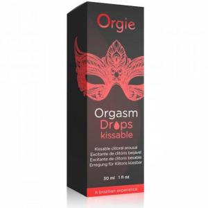 Smakowe krople stymulujące łechtaczkę Orgie Orgasm Drops Kissable