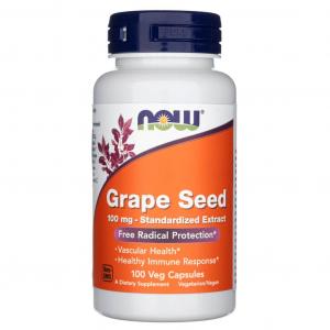Grape Seed Ekstrakt z Pestek Winogron 100 mg 100 kapsułek NOW FOODS