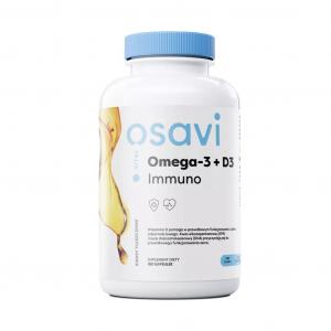 Osavi Omega-3 + D3 Immuno, cytrynowy - 180 kapsułek