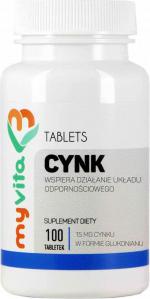 Cynk glukonian cynku 100 tabletek MyVita