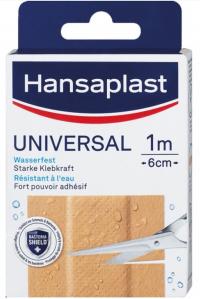 (DE) Hansaplast, Universal, Wodoodporne plastry 1m x 6cm (PRODUKT Z NIEMIEC)