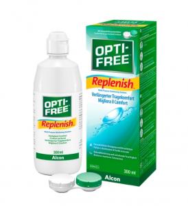 (DE) Opti-free, Replenish, Płyn do soczewek, 300ml (PRODUKT Z NIEMIEC)