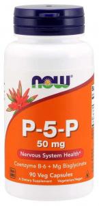 P5P 50 mg Witamina B6 90 kapsułek NOW FOODS