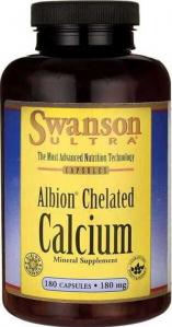 Chelat wapnia i magnezu Albion Chelated Calcium & Magnesium 60 kapsułek SWANSON