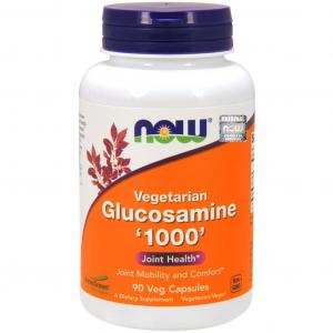 NOW Foods Glukozamina wegetariańska Glucosamine Vegetarian- 90 kapsułek / 1000 mg