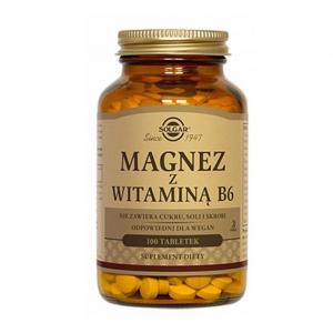 Solgar Magnez z witaminą B6 100 tabletek