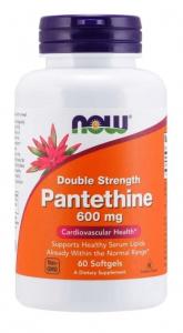 Pantetyna Double Strength Pantethine 600 mg 60 kapsułek NOW FOODS