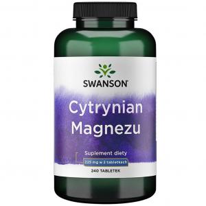 SWANSON Cytrynian Magnezu 240 tabletek - suplement diety
