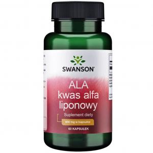 Swanson Kwas Alfa Liponowy (ALA) 600 mg - 60 kapsułek