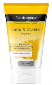 (DE) Neutrogena Clear & Soothe Maska z glinki do twarzy z kurkumą, 50ml (PRODUKT Z NIEMIEC)