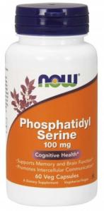 Phosphatidyl Serine Fosfatydyloseryna 100 mg 60 kapsułek NOW FOODS