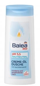 (DE) Balea MED, Neutralny kremowy olejek pod prysznic pH 5,5, 300ml (PRODUKT Z NIEMIEC)