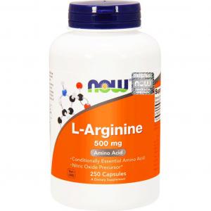 Now Foods L-Arginina 500 mg - 250 kapsułek