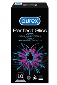 Durex Prezerwatywy Perfect Gliss Extra Lubrification - 10 sztuk