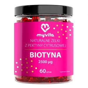 MyVita Biotyna 2500 μg, żelki z pektyny cytrusowej - 60 żelek