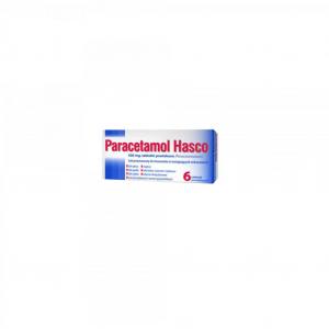 Paracetamol Hasco, 500 mg, tabletki powlekane, 6 szt