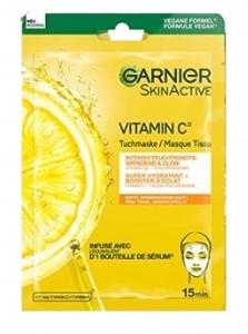 (DE) Garnier, Vitamin C, Nawilżająca maska, 1 sztuka (PRODUKT Z NIEMIEC)
