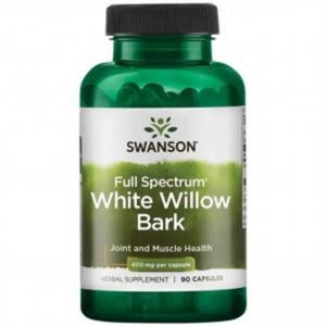 SWANSON KORA WIERZBY BIAŁEJ White willow bark Naturalna aspiryna 400mg 90 kapsułek