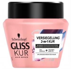 (DE) Gliss Kur, Total Anti-Spliss, Maska na rozdwojone końcówki, 300 ml (PRODUKT Z NIEMIEC)