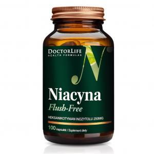 Niacyna Flush-Free suplement diety 100 kapsułek