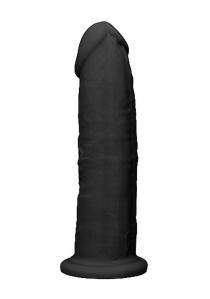 Silikonowe Dildo na Przyssawce Realrock 22,8 cm Czarny
