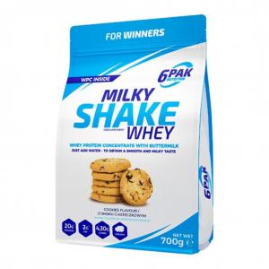 6PAK Odżywka białkowa Milky Shake Whey, ciasteczkowa - 700 g
