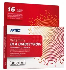 Apteo Witaminy dla diabetyków, 30 tabletek