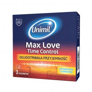 Max Love Time Control nawilżane lateksowe prezerwatywy 3szt