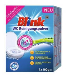 (DE) Blink, Proszek do czyszczenia toalet, 4x 100g (PRODUKT Z NIEMIEC)