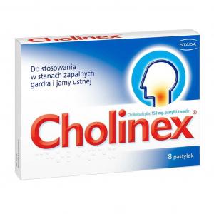 Cholinex na gardło 8 pastylek