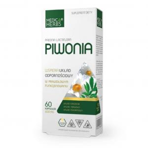 Medica Herbs PIWONIA - 600mg - 60 kapsułek