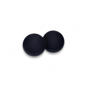 Podwójna piłeczka do masażu, silikon, czarny 6,5cm yellowMASSAGE DuoBall