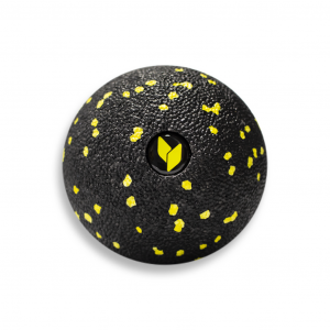 Piłeczka do masażu EPP, czarno-żółta 8cm yellowMASSAGE Ball