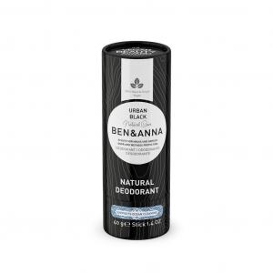 Natural Soda Deodorant naturalny dezodorant na bazie sody sztyft kartonowy Urban Black 40g