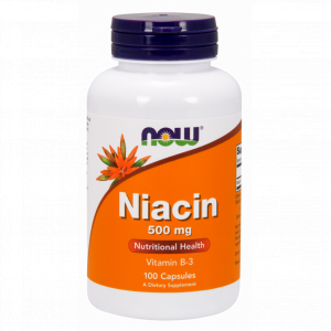 NOW Foods Niacyna (witamina b-3) 500mg 100 kapsułek- suplement diety