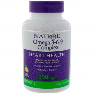 Natrol Omega 3-6-9 Complex 90 kapsułek miękkich
