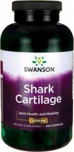 Chrząstka rekina 750mg Shark Cartilage 250 kapsułek SWANSON