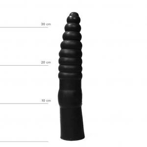 Duże Dildo Analne All Black 34 cm Czarny