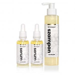 Bionigree - Zestaw 2 x Serum oczyszczające + Łagodny szampon - 50 ml + 50 ml + 250 ml