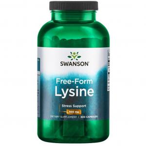 SWANSON L-Lizyna Free-Form L-Lysine 500mg 300 kapsułek - suplement diety