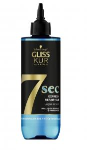 (DE) Gliss Kur, 7 sec Express-Repair, Aqua Revive, Kuracja do włosów, 200ml (PRODUKT Z NIEMIEC)