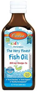 Carlson Labs Kid's The Very Finest Fish Oil 800mg 200 ml o smaku cytrynowym