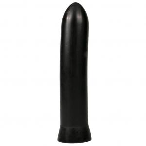 Klasyczne Dildo Pocisk All Black 22,5 cm Czarny