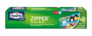(DE) Zipper, Uniwersalne torby 3l, 8 sztuk (PRODUKT Z NIEMIEC)