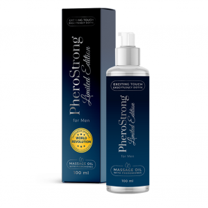PheroStrong Limited Edition for Men Massage Oil 100ml - olejek do ciała dla mężczyzn z feromonami podniecającymi kobiety