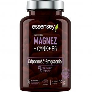 Essensey Magnez + Cynk + B6 - 120 kapsułek