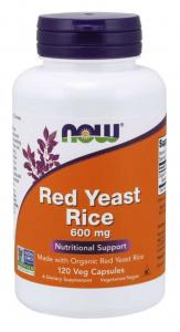 Red Yeast Rice 600 mg 120 kapsułek NOW FOODS