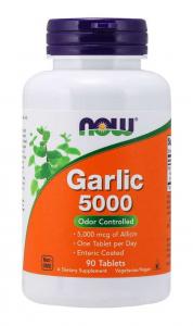 NOW Foods Garlic 5000 (czosnek bezzapachowy) 90 tabletek