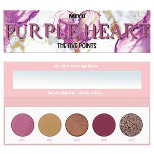 The Five Points Palette paleta cieni do powiek Purple Heart 6.5g