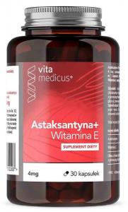 Astaksantyna + Witamina E VitaMedicus 30 kapsułek